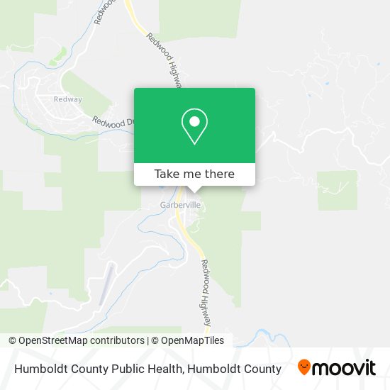 Mapa de Humboldt County Public Health