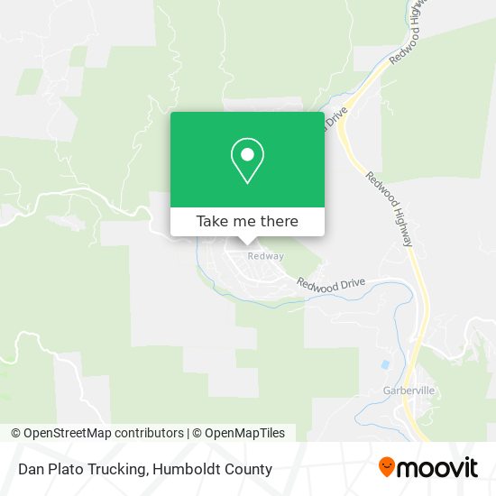Dan Plato Trucking map
