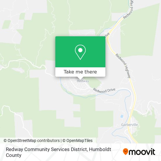 Mapa de Redway Community Services District