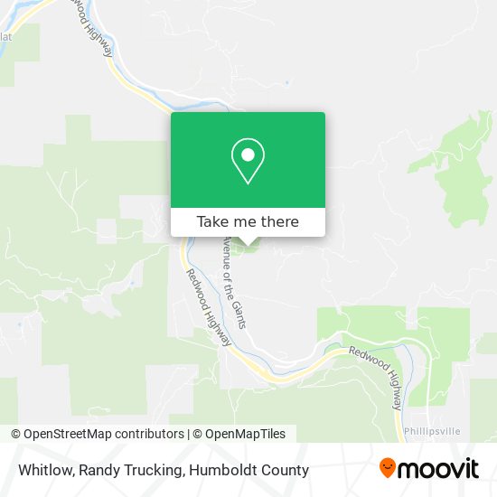 Whitlow, Randy Trucking map