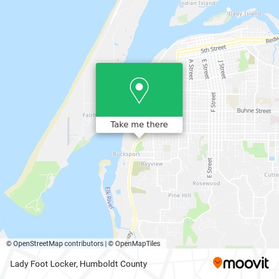 Lady Foot Locker map