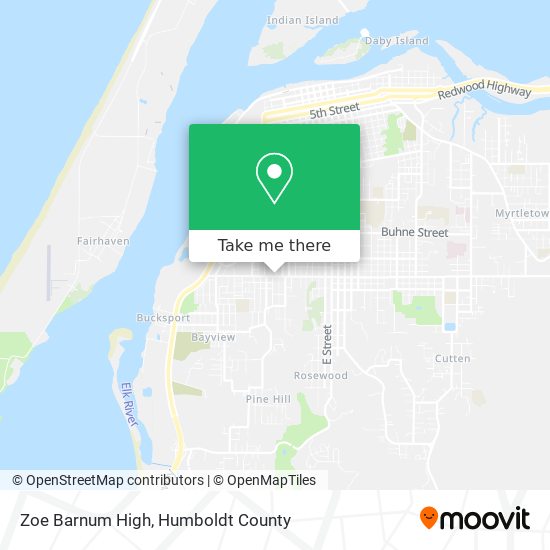 Mapa de Zoe Barnum High