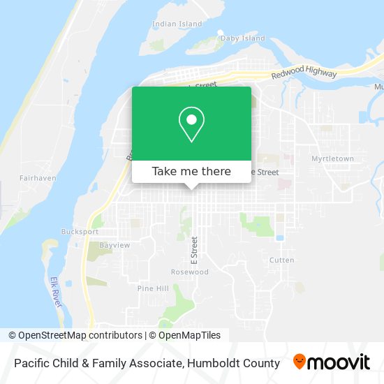 Mapa de Pacific Child & Family Associate