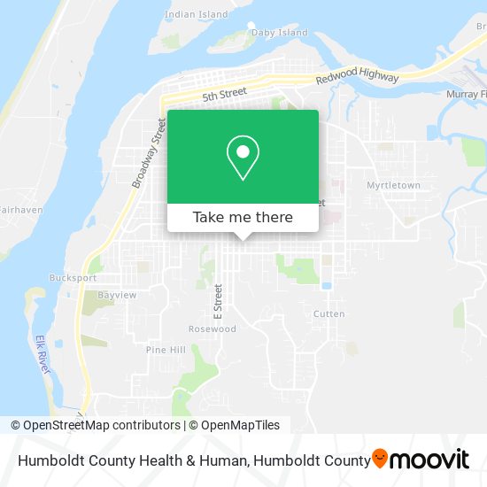 Humboldt County Health & Human map