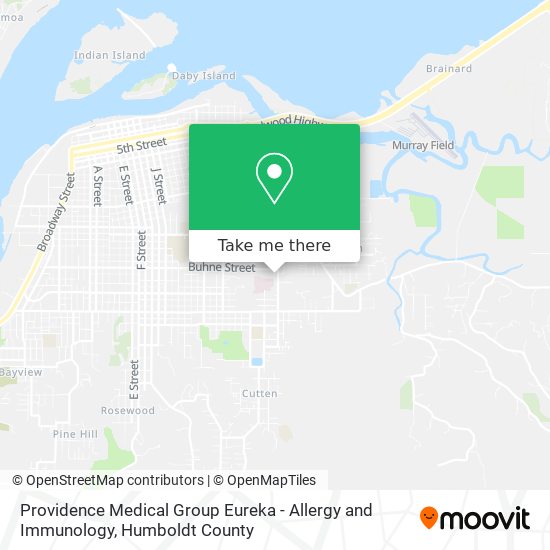 Providence Medical Group Eureka - Allergy and Immunology map