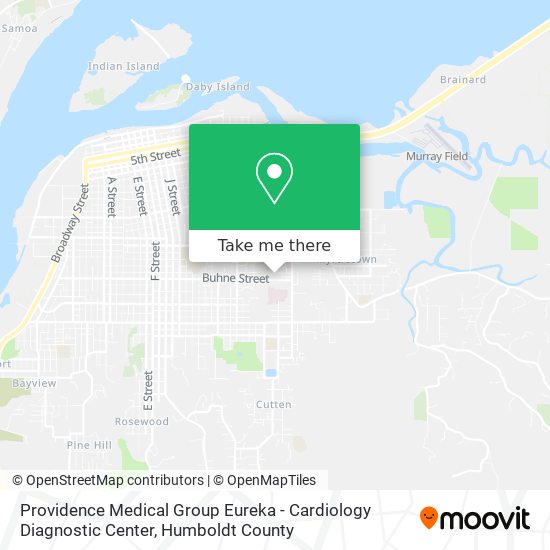 Providence Medical Group Eureka - Cardiology Diagnostic Center map
