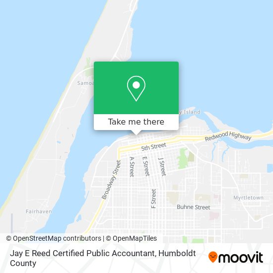 Jay E Reed Certified Public Accountant map