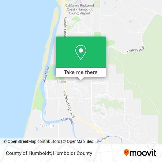 Mapa de County of Humboldt