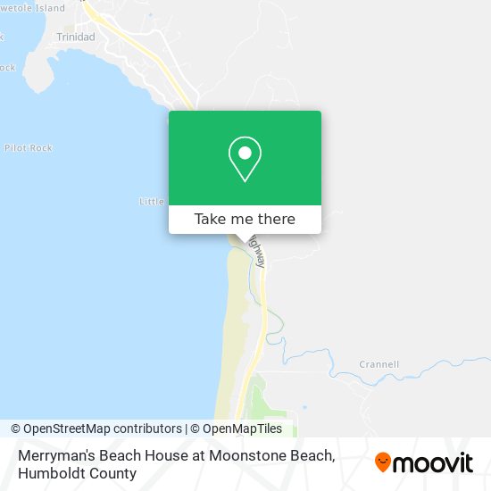 Merryman's Beach House at Moonstone Beach map