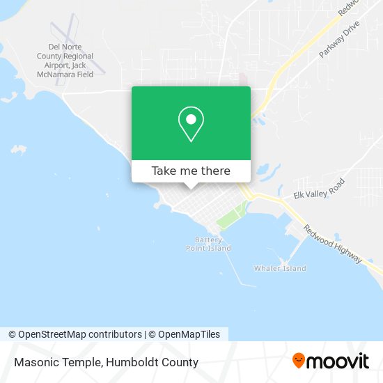 Masonic Temple map