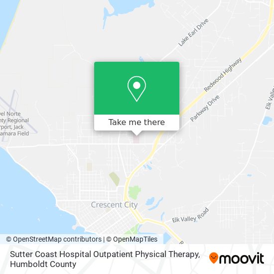 Mapa de Sutter Coast Hospital Outpatient Physical Therapy