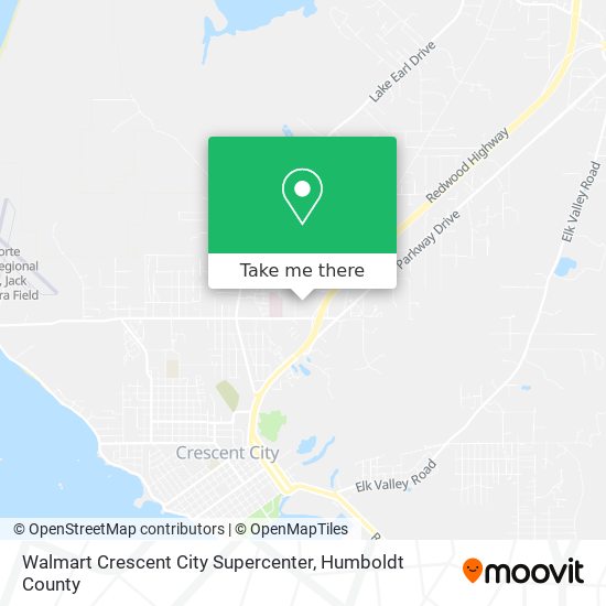 Mapa de Walmart Crescent City Supercenter