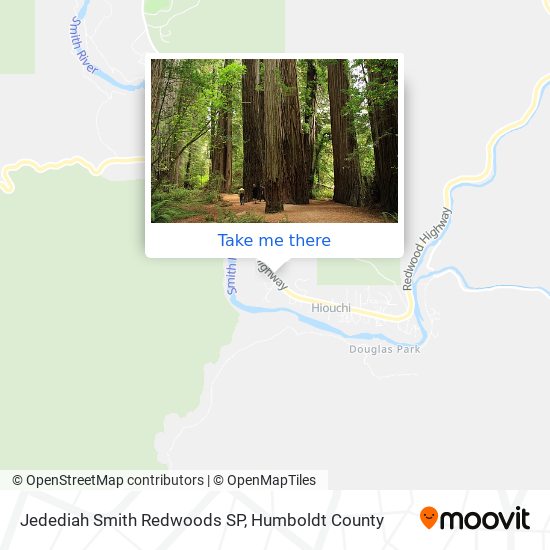 Jedediah Smith Redwoods SP map