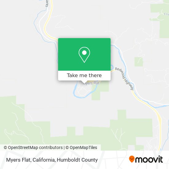 Myers Flat, California map