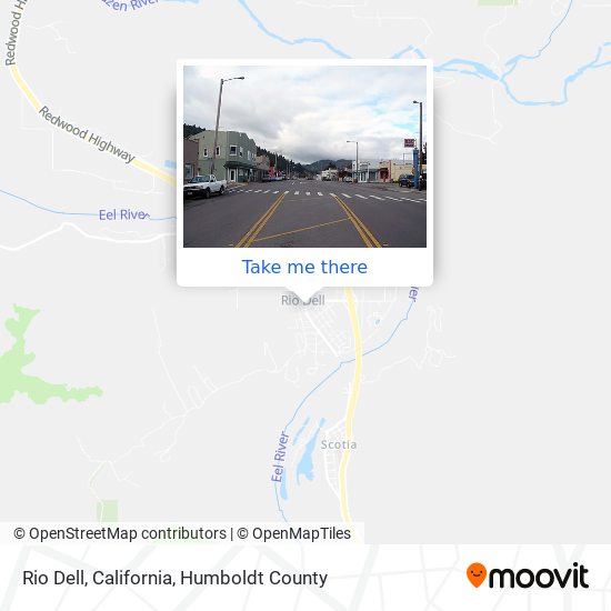 Mapa de Rio Dell, California