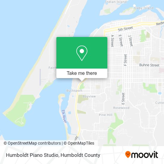 Humboldt Piano Studio map