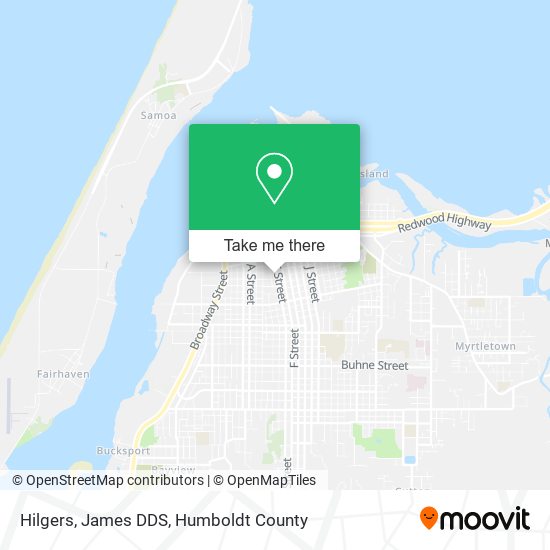 Hilgers, James DDS map