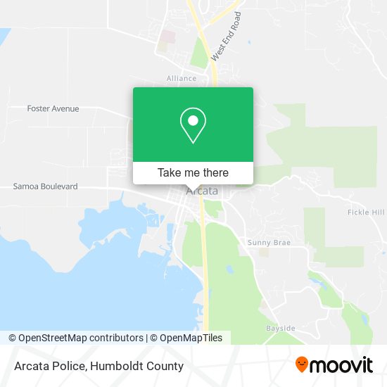 Arcata Police map