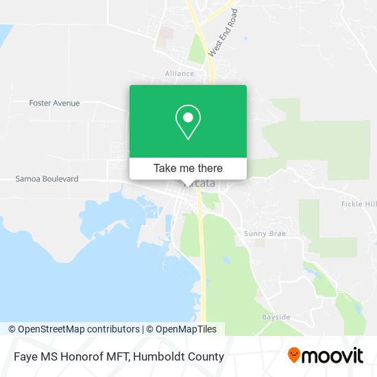 Faye MS Honorof MFT map