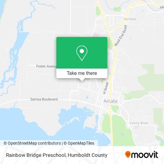 Mapa de Rainbow Bridge Preschool