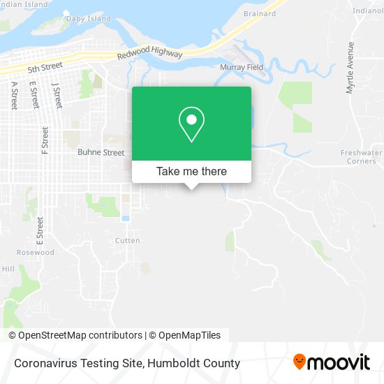 Coronavirus Testing Site map