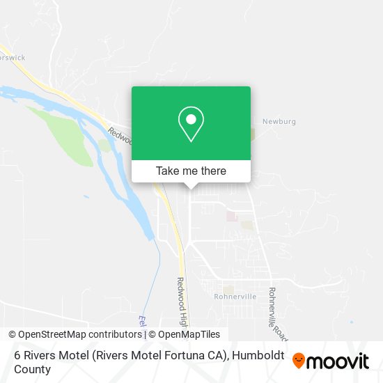 6 Rivers Motel (Rivers Motel Fortuna CA) map