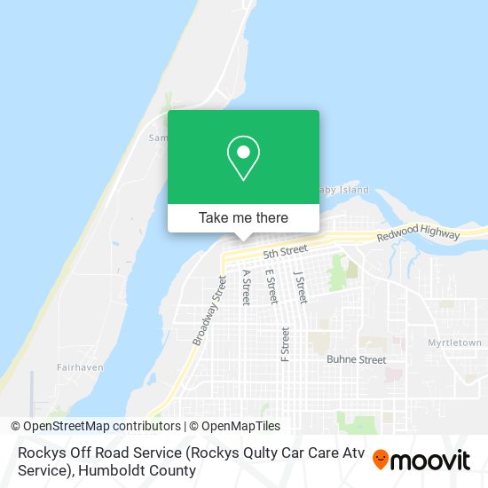 Mapa de Rockys Off Road Service (Rockys Qulty Car Care Atv Service)