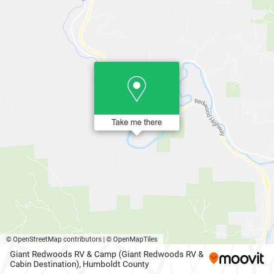 Giant Redwoods RV & Camp (Giant Redwoods RV & Cabin Destination) map