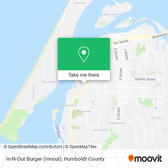 Mapa de In-N-Out Burger (Innout)