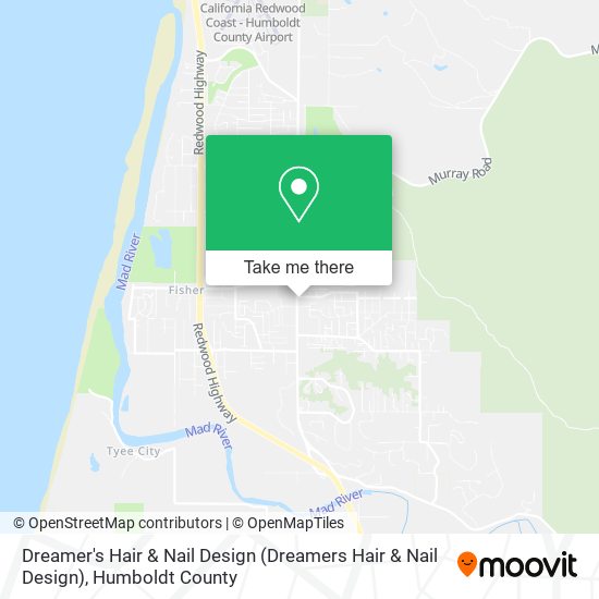 Dreamer's Hair & Nail Design (Dreamers Hair & Nail Design) map