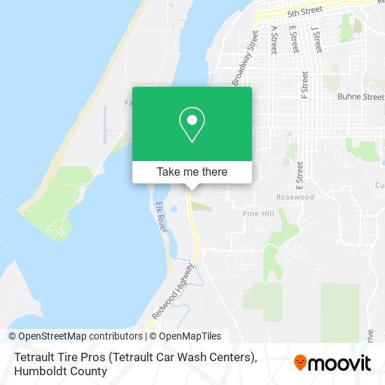 Mapa de Tetrault Tire Pros (Tetrault Car Wash Centers)