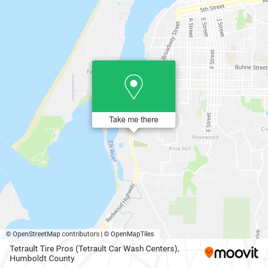Mapa de Tetrault Tire Pros (Tetrault Car Wash Centers)