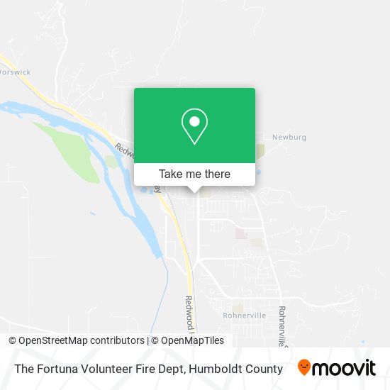 The Fortuna Volunteer Fire Dept map