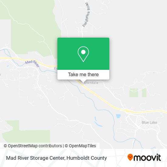 Mad River Storage Center map