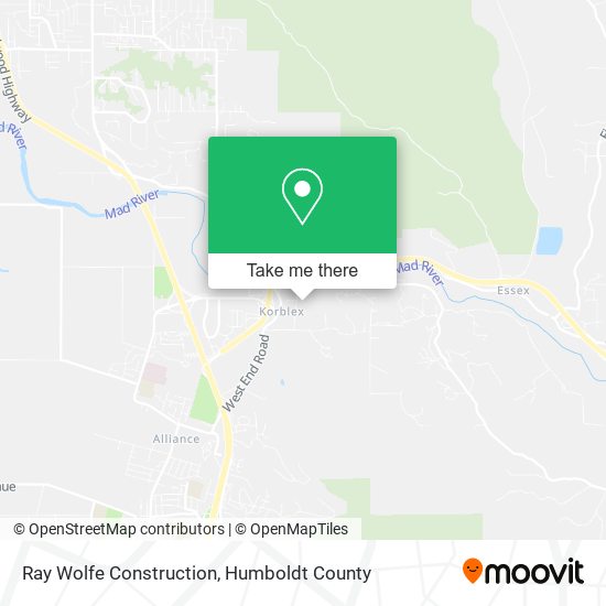 Mapa de Ray Wolfe Construction