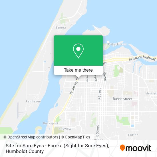 Mapa de Site for Sore Eyes - Eureka (Sight for Sore Eyes)