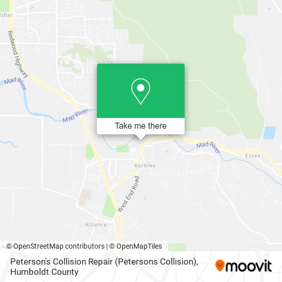 Peterson's Collision Repair (Petersons Collision) map
