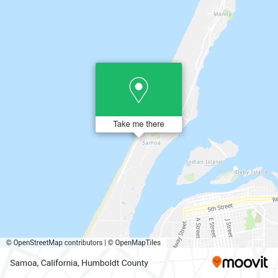 Samoa, California map