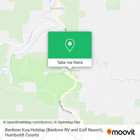 Mapa de Benbow Koa Holiday (Benbow RV and Golf Resort)
