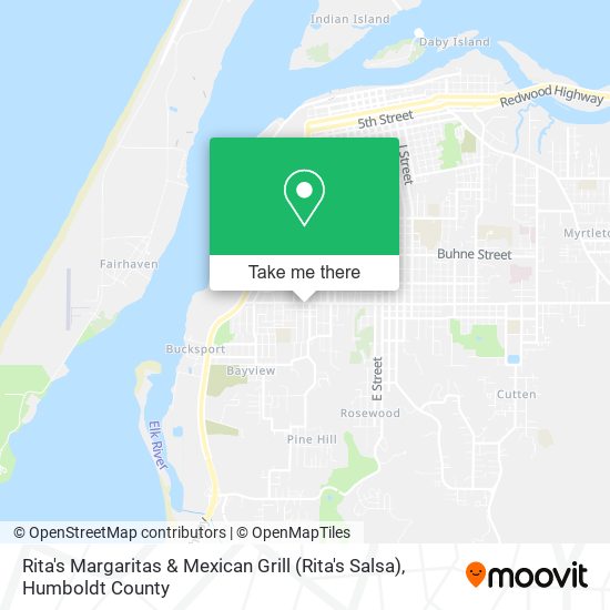 Mapa de Rita's Margaritas & Mexican Grill (Rita's Salsa)