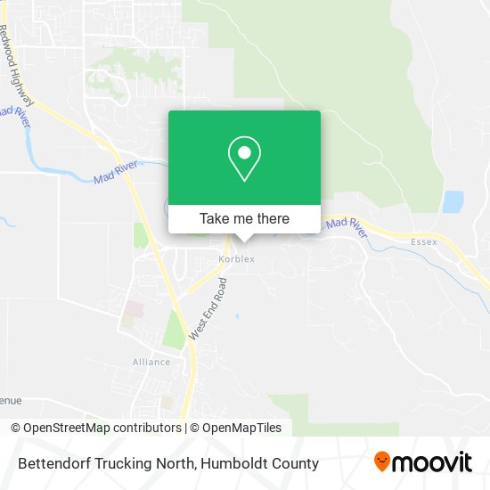 Mapa de Bettendorf Trucking North