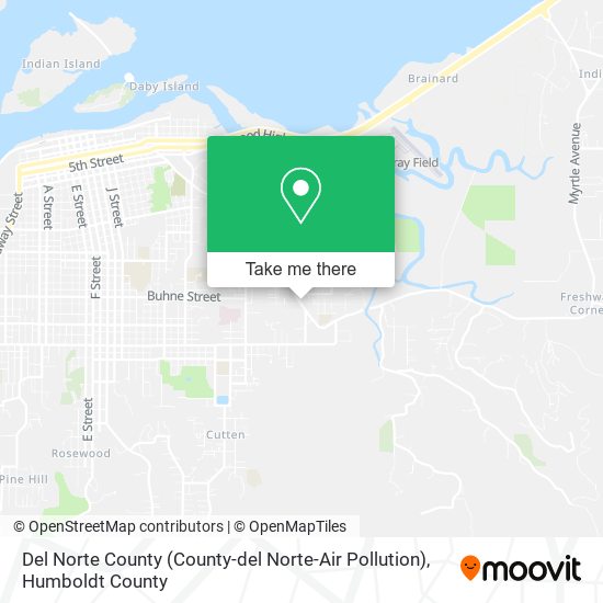 Mapa de Del Norte County (County-del Norte-Air Pollution)