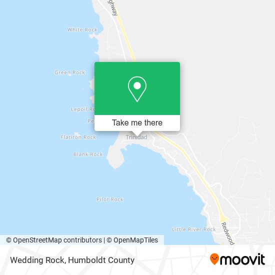 Mapa de Wedding Rock