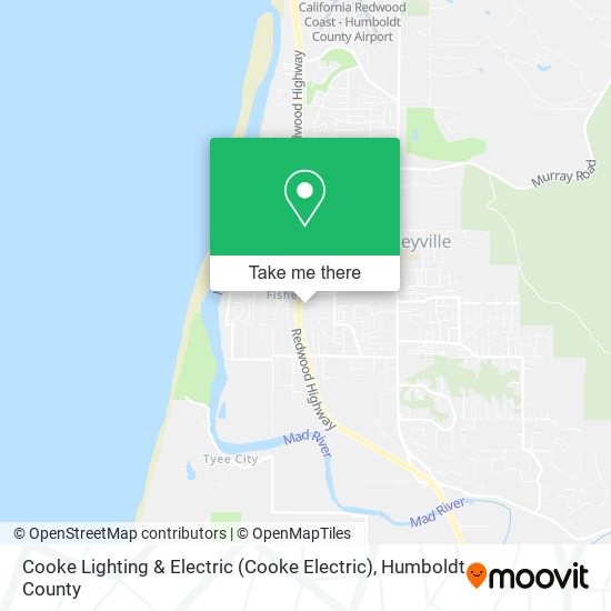 Mapa de Cooke Lighting & Electric (Cooke Electric)