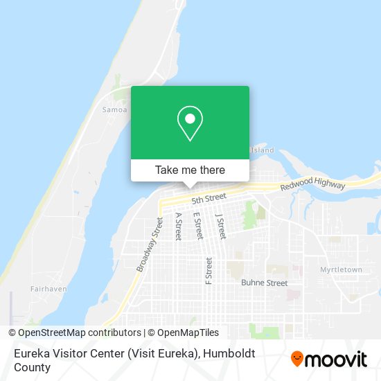 Mapa de Eureka Visitor Center (Visit Eureka)