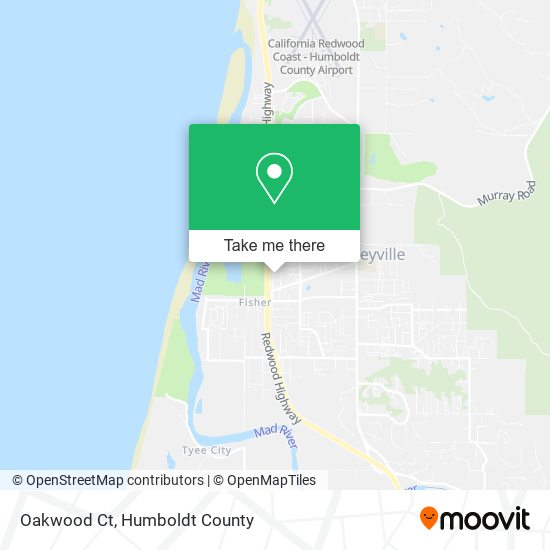 Mapa de Oakwood Ct