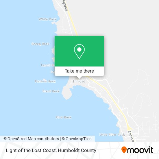 Light of the Lost Coast map