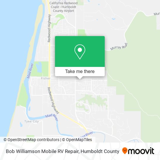 Bob Williamson Mobile RV Repair map