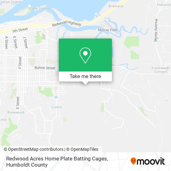 Redwood Acres Home Plate Batting Cages map