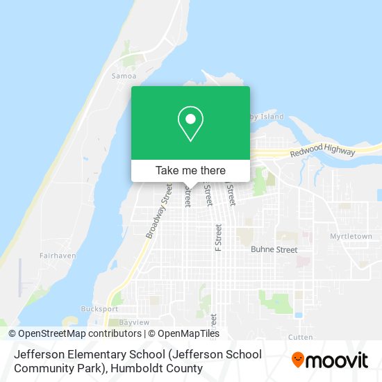 Mapa de Jefferson Elementary School (Jefferson School Community Park)